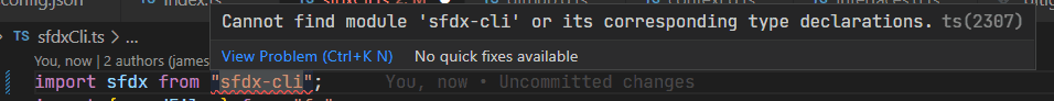 Typescript import error